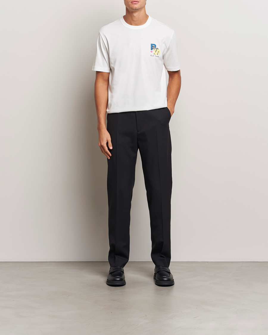 Herre | T-Shirts | PS Paul Smith | PS Zebra Crew Neck T-Shirt White