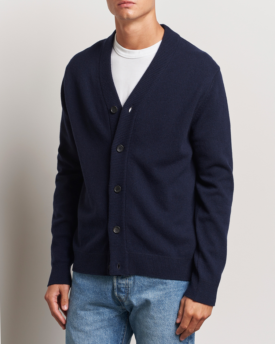 Herre | Trøjer | PS Paul Smith | Merino Wool Cardigan Navy