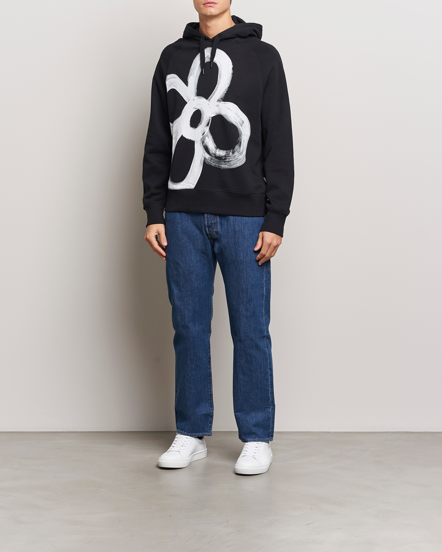 Herre | Trøjer | PS Paul Smith | Happy Flower Hoodie Black