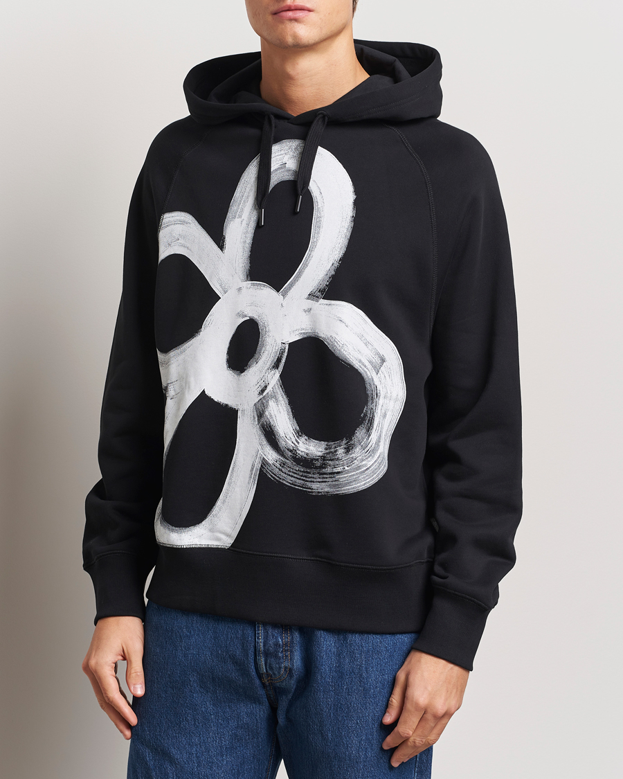 Herre | Trøjer | PS Paul Smith | Happy Flower Hoodie Black