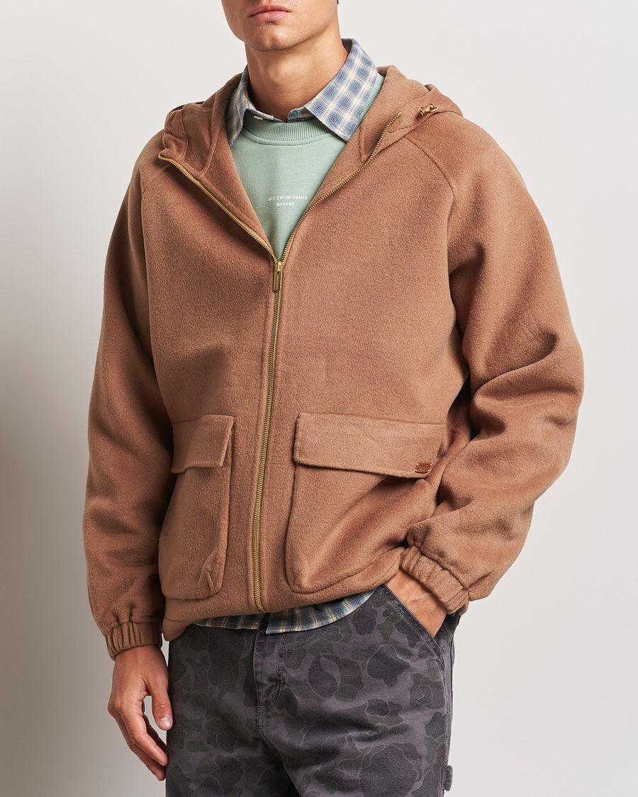 Herre | Jakker | Drôle de Monsieur | La Veste Capuche Wool Camel