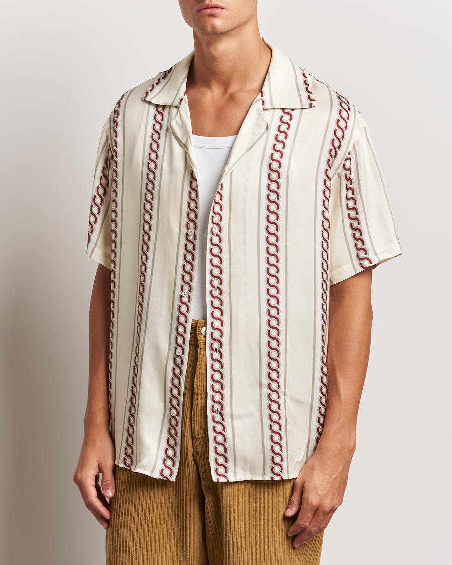 Herre | Skjorter | Drôle de Monsieur | Link Cuban Shirt Ecru