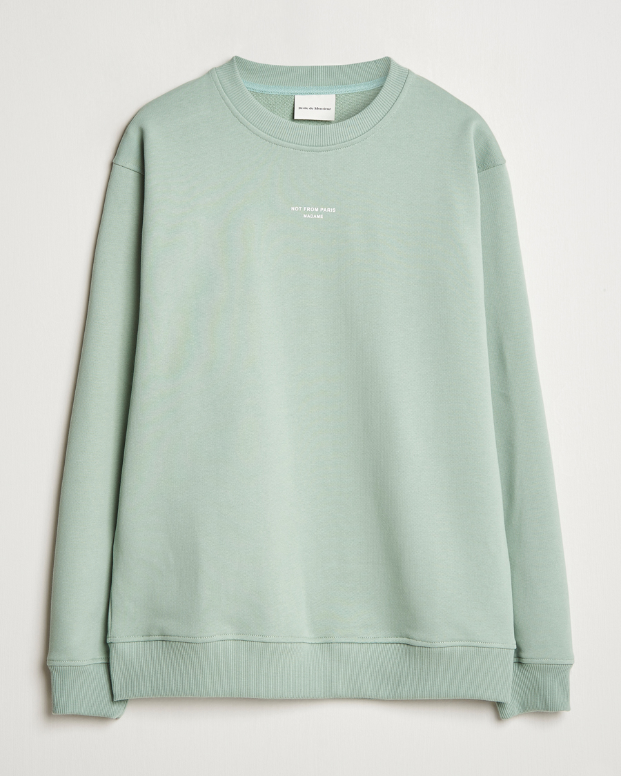 Herre | Trøjer | Drôle de Monsieur | Classic Slogan Sweatshirt Water Green
