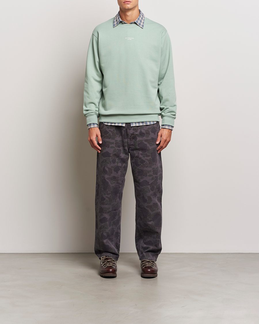 Herre | Trøjer | Drôle de Monsieur | Classic Slogan Sweatshirt Water Green