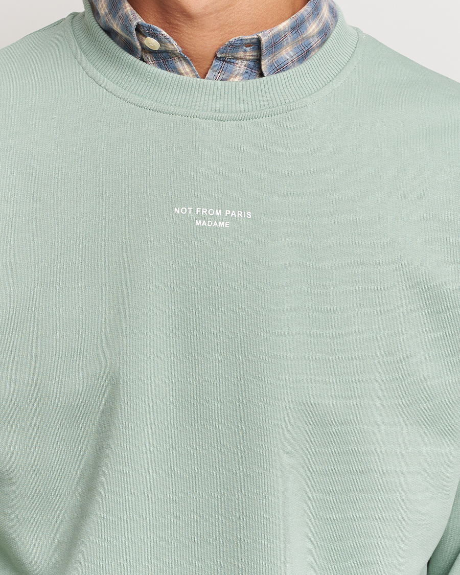 Herre | Trøjer | Drôle de Monsieur | Classic Slogan Sweatshirt Water Green