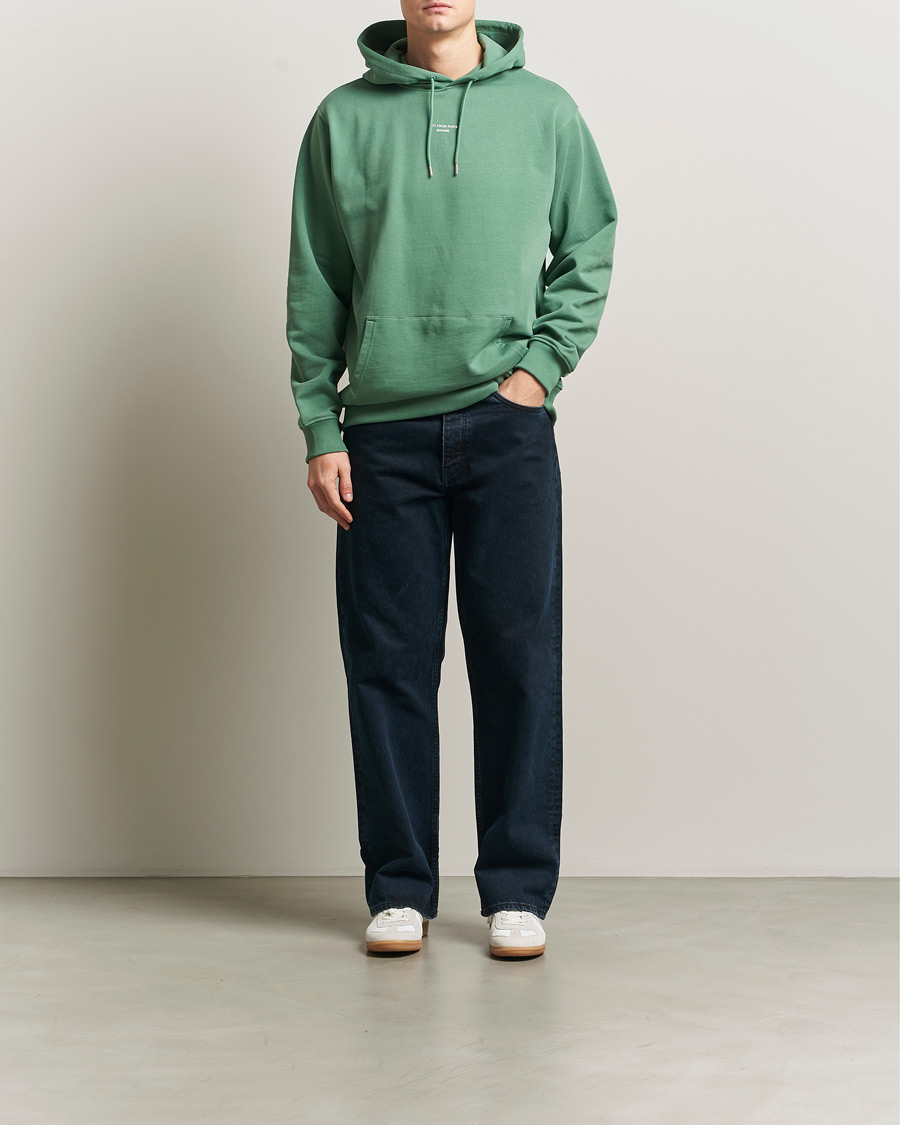 Herre | Trøjer | Drôle de Monsieur | Classic Slogan Hoodie Water Green