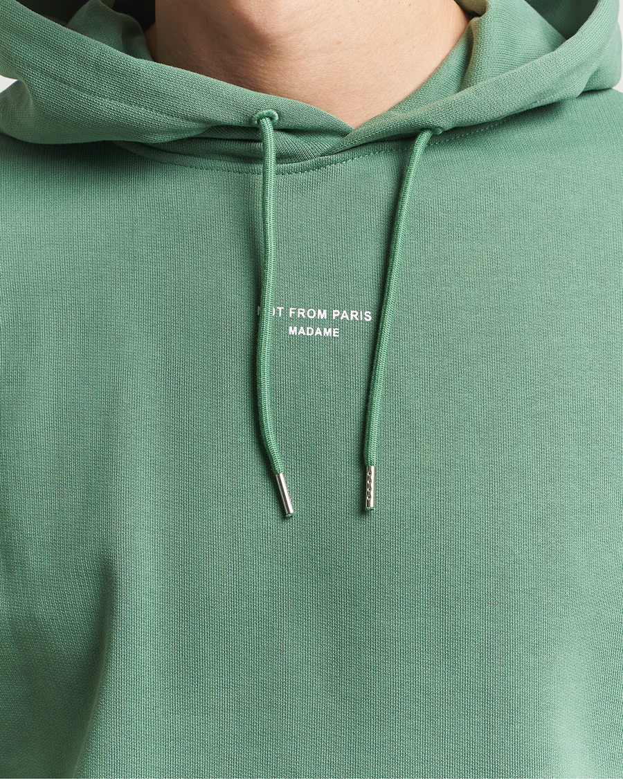 Herre | Trøjer | Drôle de Monsieur | Classic Slogan Hoodie Water Green