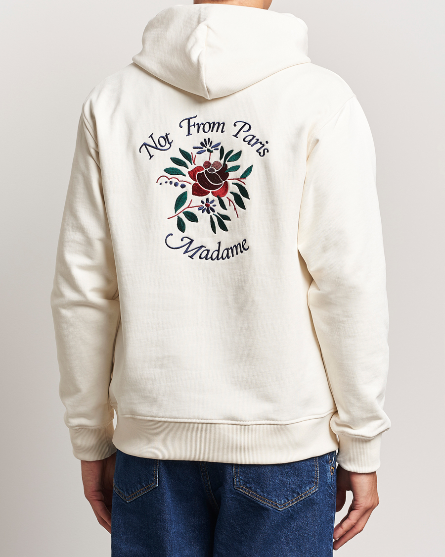 Herre | Trøjer | Drôle de Monsieur | Flower Slogan Hoodie Cream