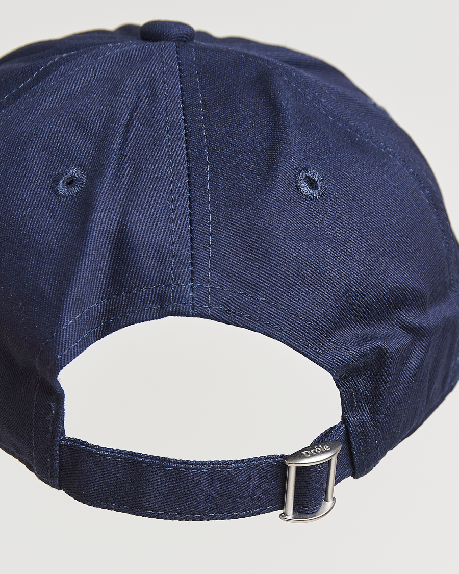 Herre | Drôle de Monsieur Flower Slogan Baseball Cap Dark Navy | Drôle de Monsieur | Flower Slogan Baseball Cap Dark Navy
