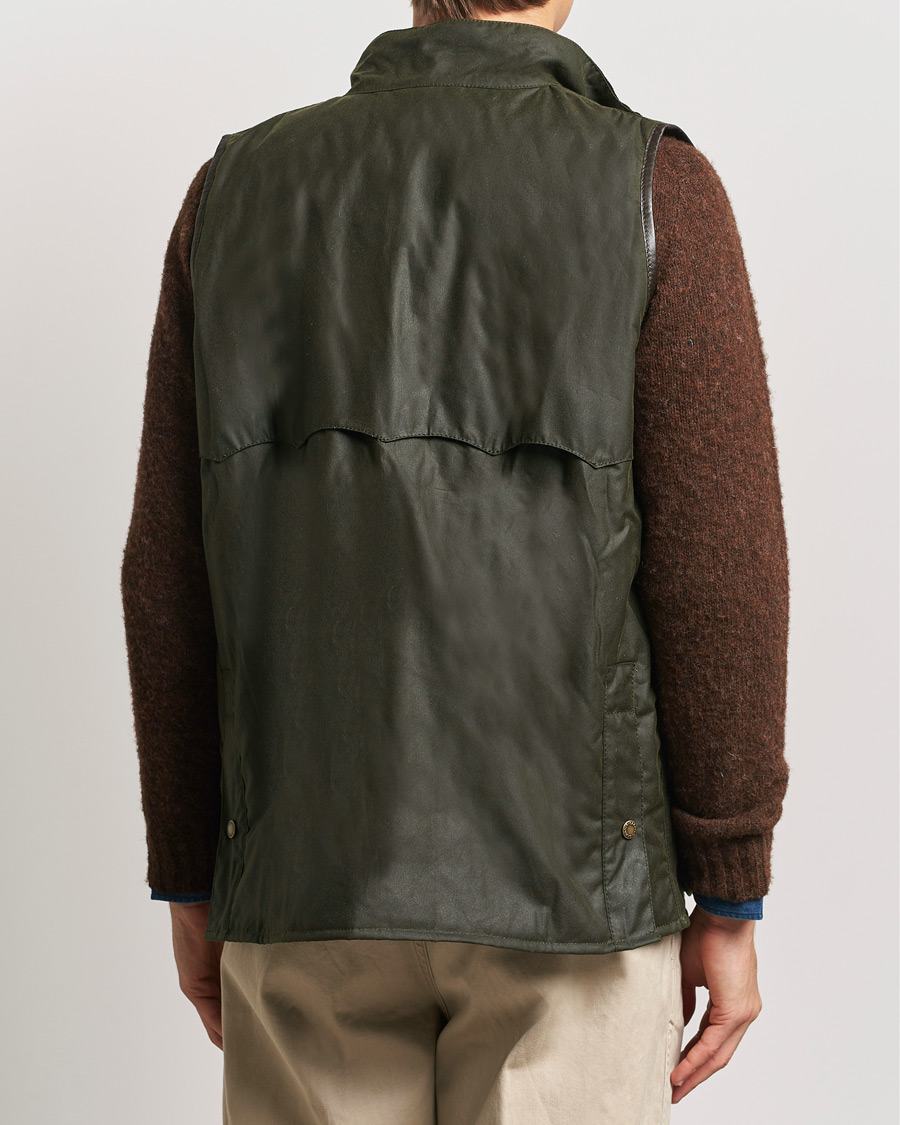 Herre | Jakker | Baracuta | x Barbour Wax Gilet Olive