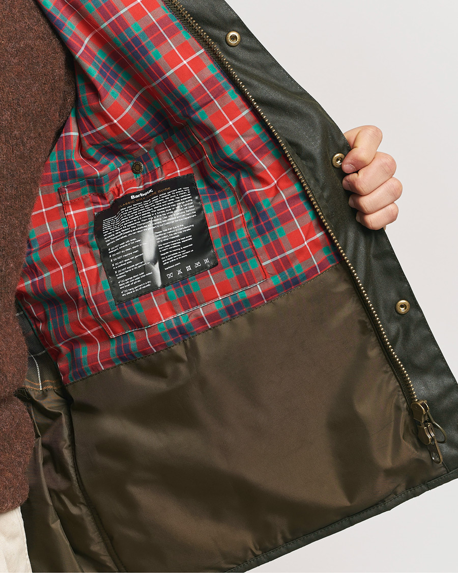 Herre | Jakker | Baracuta | x Barbour Wax Gilet Olive