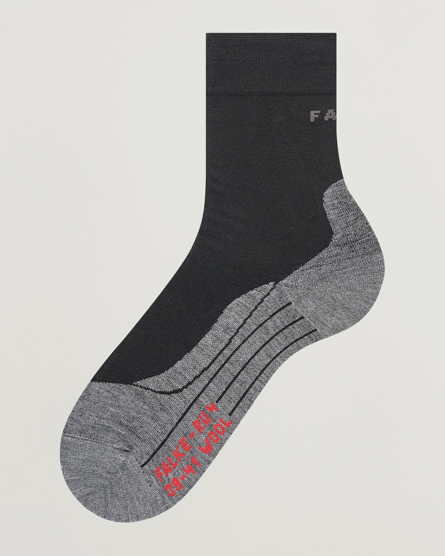 Herre | Undertøj | Falke Sport | RU4 Endurance Wool Running Socks Black Mix