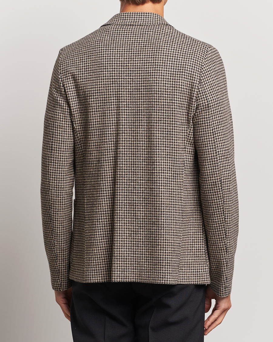 Herre | Blazere & jakker | Harris Wharf London | Two Button Houndstooth Blazer Beige
