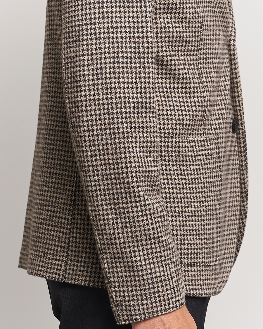 Herre | Blazere & jakker | Harris Wharf London | Two Button Houndstooth Blazer Beige