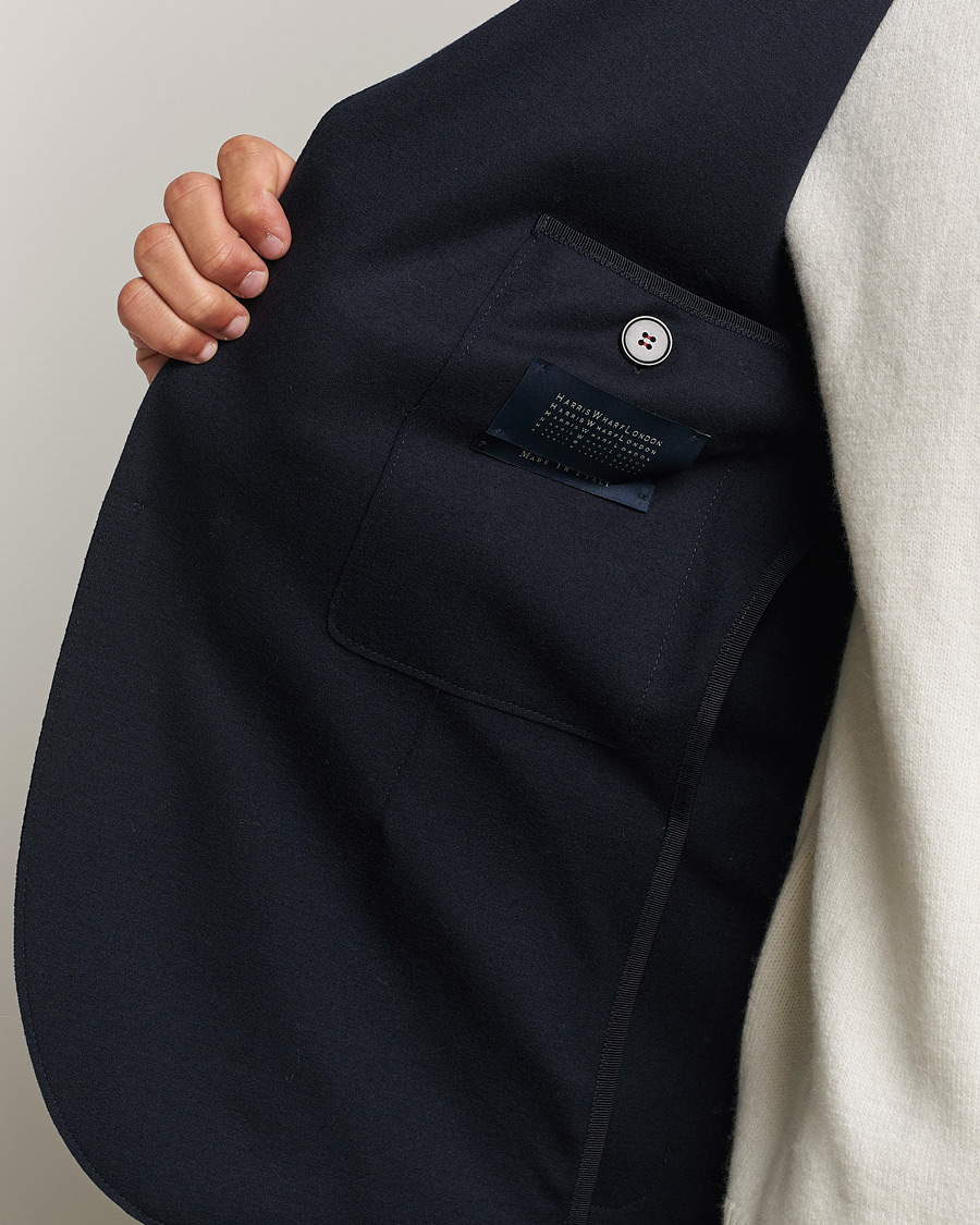 Herre | Blazere & jakker | Harris Wharf London | Two Button Superfine Merino Blazer Navy