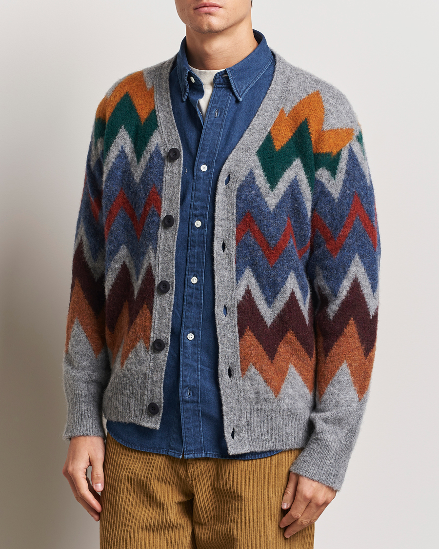 Herre | Trøjer | Howlin' | Brushed Wool Cardigan Med Grey