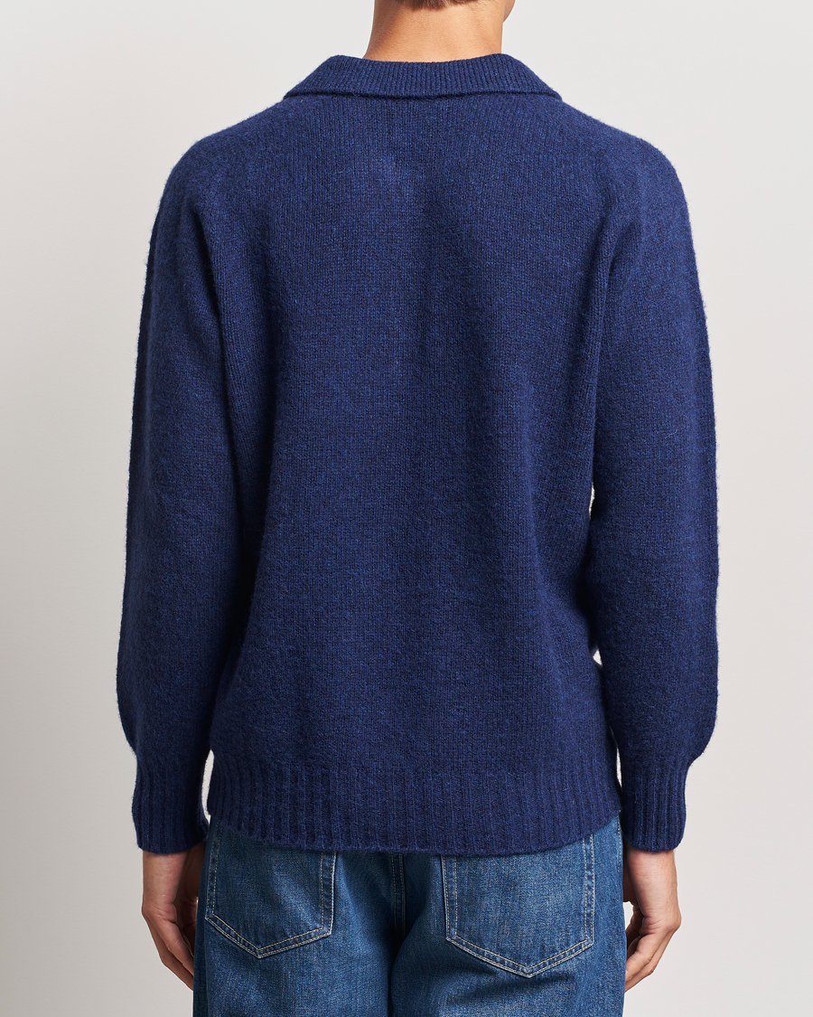 Herre | Trøjer | Howlin' | Brushed Wool Polo Magic Blue
