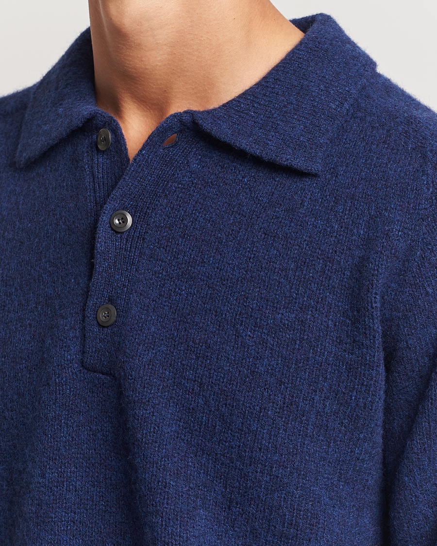 Herre | Trøjer | Howlin' | Brushed Wool Polo Magic Blue