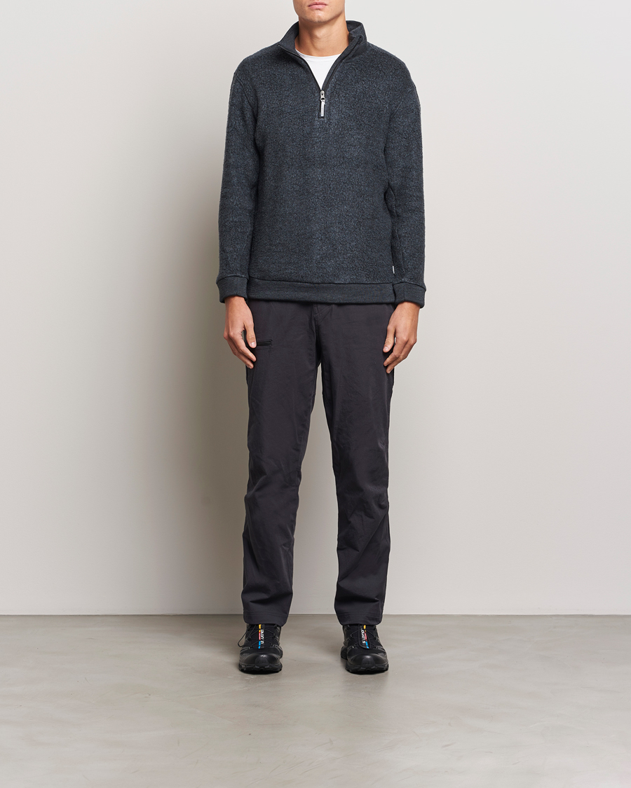 Herre | Trøjer | Houdini | Alto Wool/Tencel Half Zip True Black