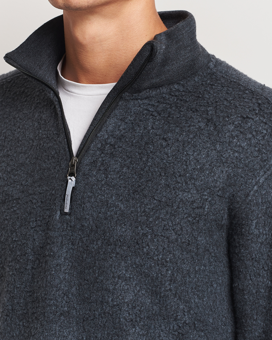 Herre | Trøjer | Houdini | Alto Wool/Tencel Half Zip True Black