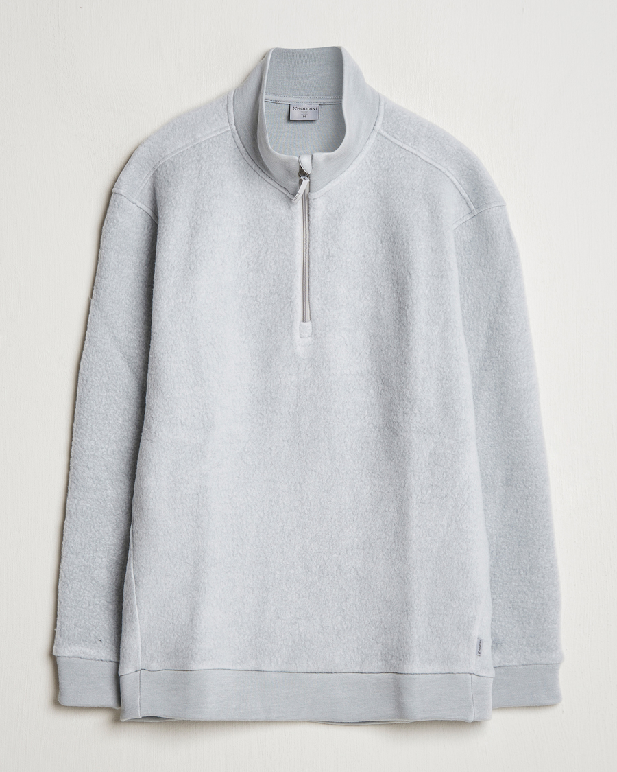 Herre | Trøjer | Houdini | Alto Wool/Tencel Half Zip Cloudy Grey