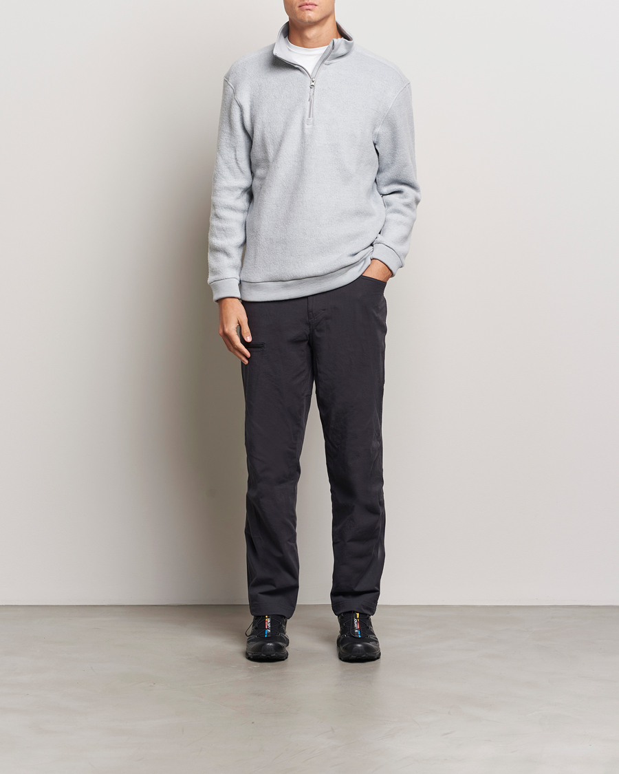 Herre | Trøjer | Houdini | Alto Wool/Tencel Half Zip Cloudy Grey