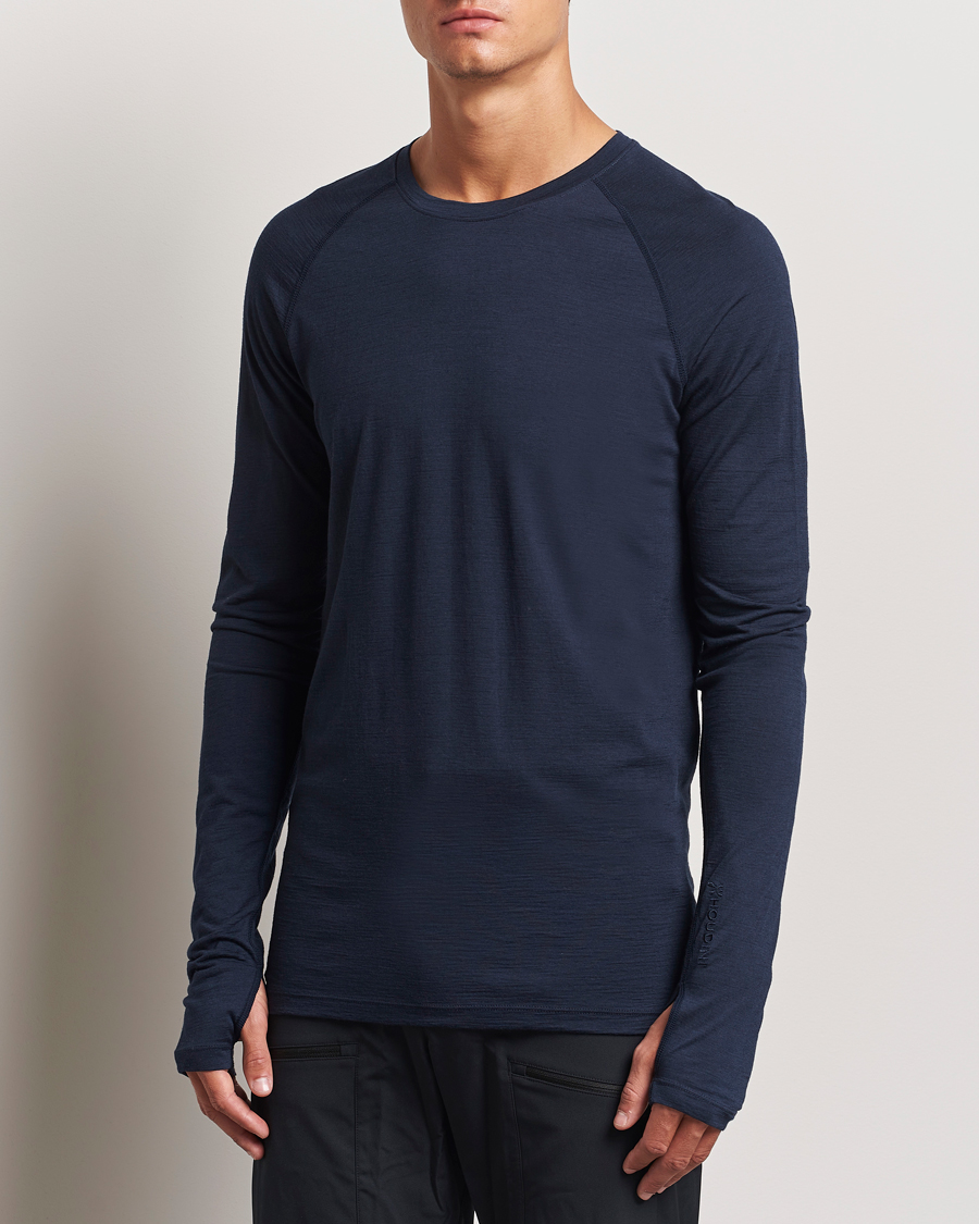 Herre | Trøjer | Houdini | Desoli Merino Light Crew Blue Illusion