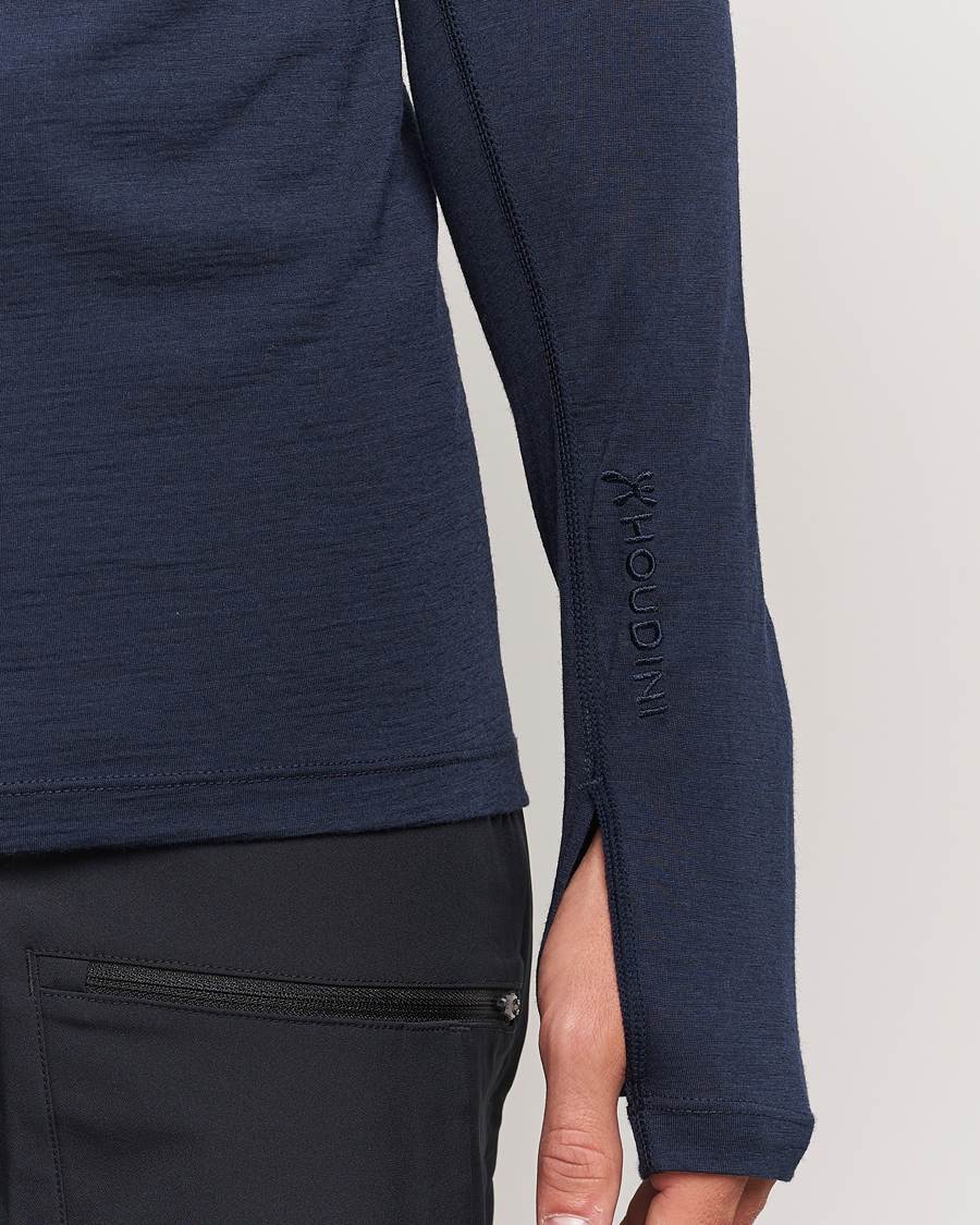 Herre | Trøjer | Houdini | Desoli Merino Light Crew Blue Illusion