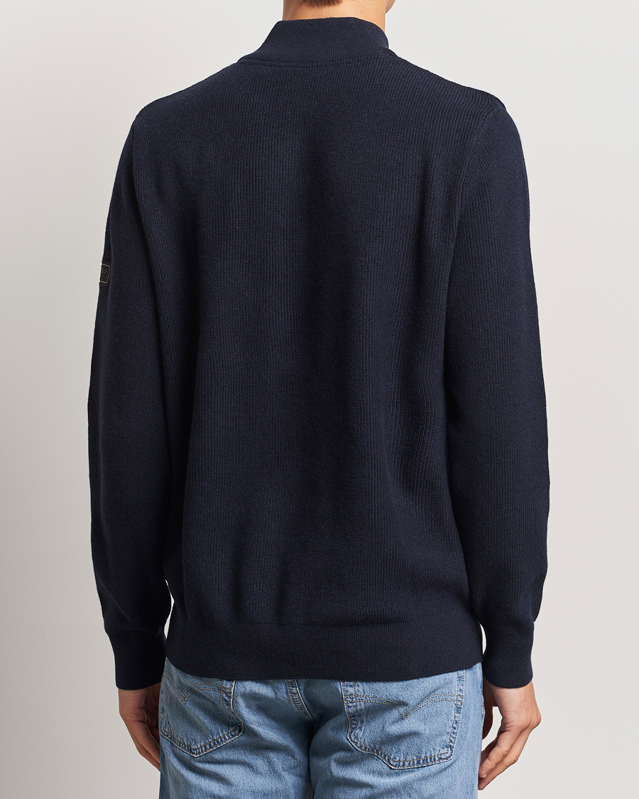 Herre | Trøjer | Barbour International | Crawley Wool/Cotton Half Zip Navy