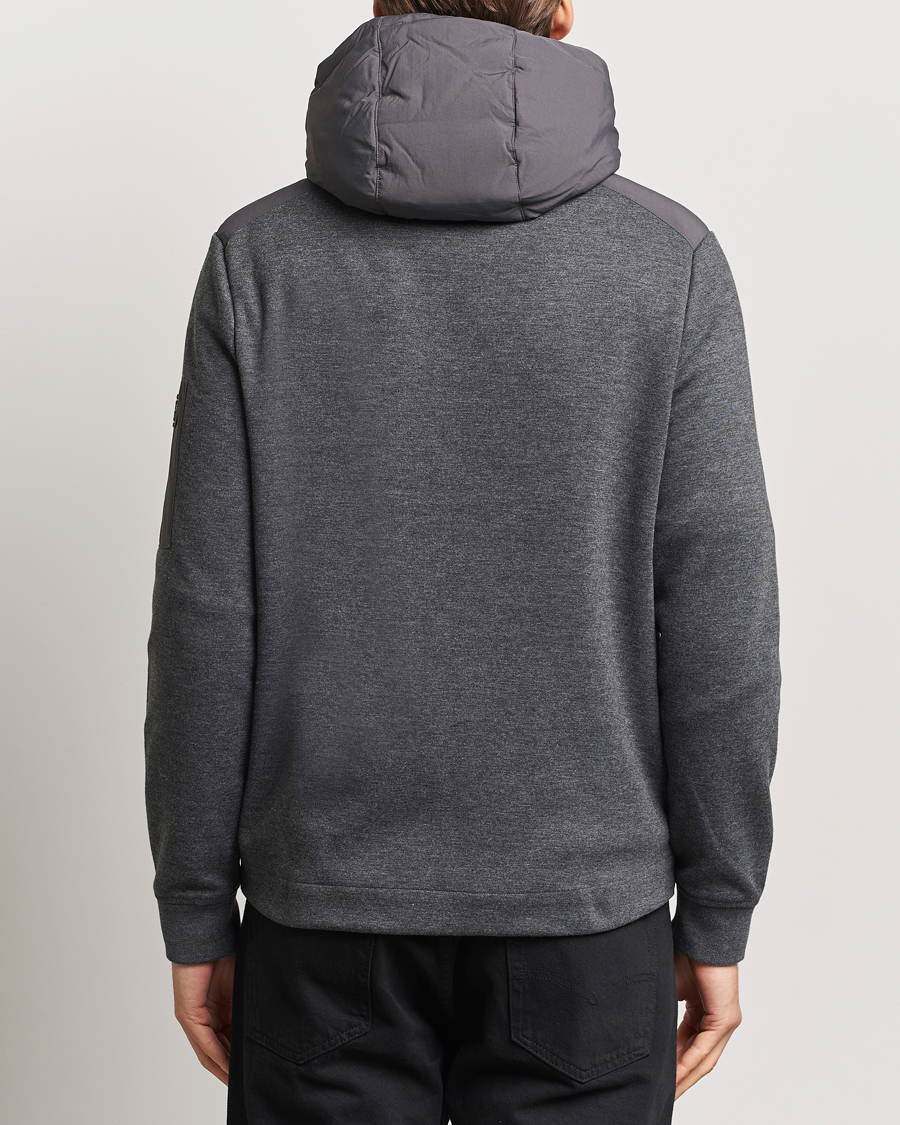Herre | Trøjer | Barbour International | Stanley Hooded Quilted Sweat Charcoal