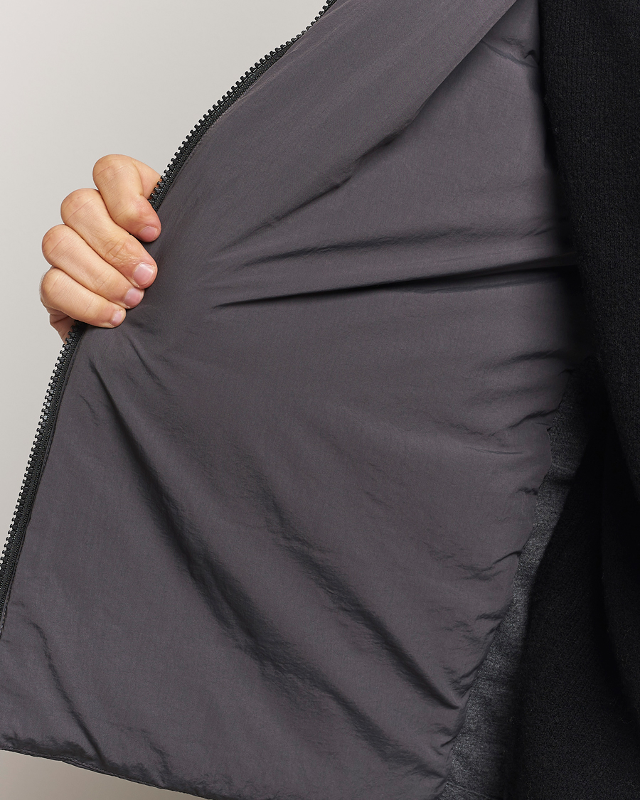 Herre | Trøjer | Barbour International | Stanley Hooded Quilted Sweat Charcoal
