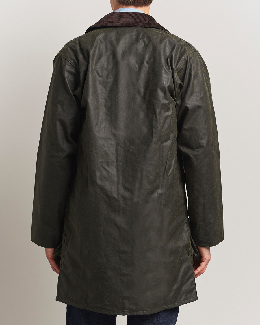 Herre | Jakker | Barbour Lifestyle | Border Wax Coat Archive Olive