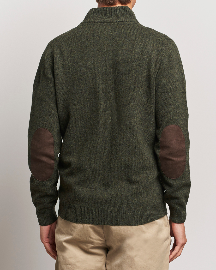 Herre | Trøjer | Barbour Lifestyle | Essential Patch Zip Through Cardigan Seaweed