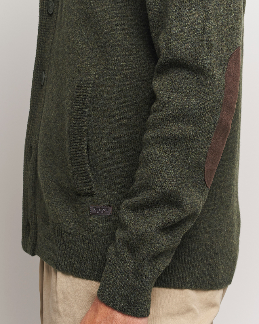 Herre | Trøjer | Barbour Lifestyle | Essential Patch Zip Through Cardigan Seaweed