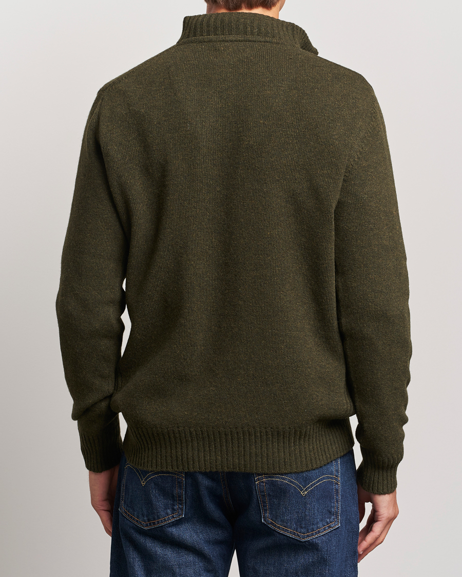 Herre | Trøjer | Barbour Lifestyle | Essential Lambswool Half Zip Seaweed