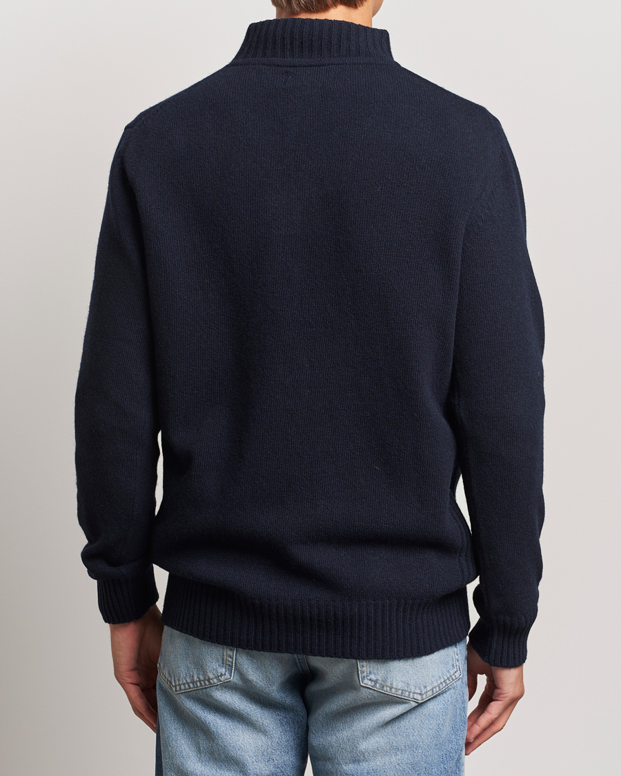 Herre | Trøjer | Barbour Lifestyle | Essential Lambswool Half Zip Navy