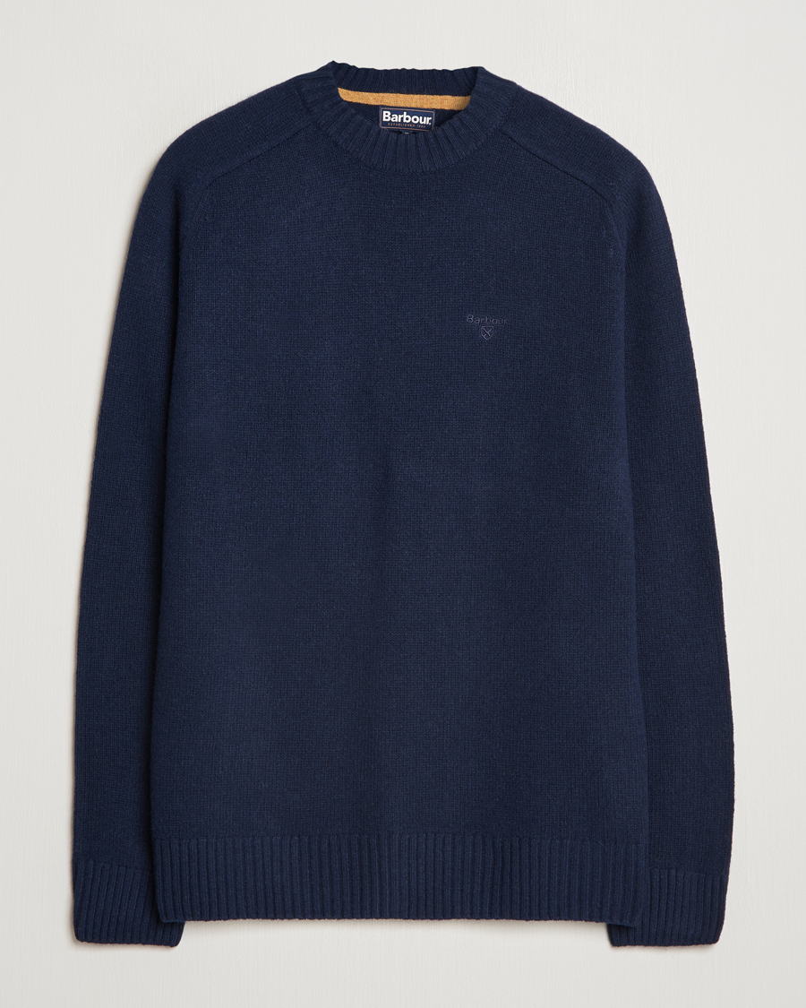 Herre | Trøjer | Barbour Lifestyle | Grangetown Lambswool Crewneck Navy