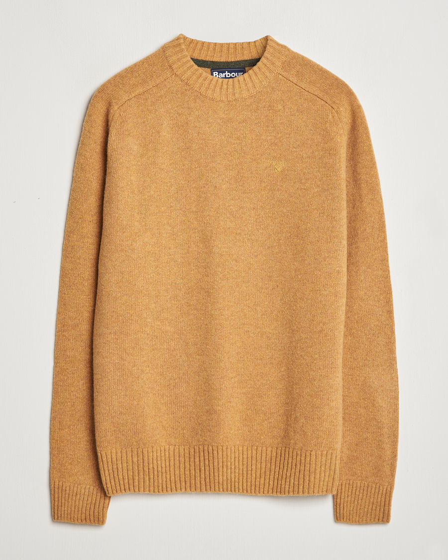 Herre | Trøjer | Barbour Lifestyle | Grangetown Lambswool Crewneck Harvest Gold