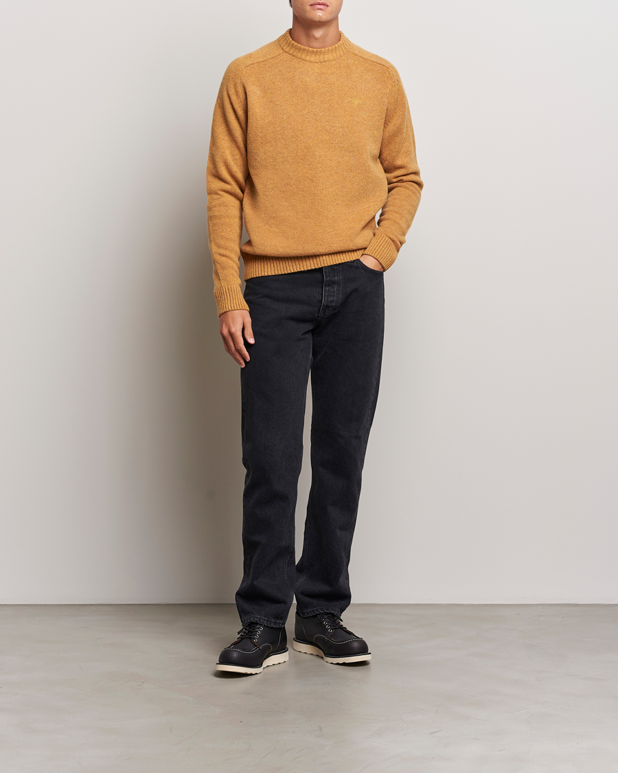 Herre | Trøjer | Barbour Lifestyle | Grangetown Lambswool Crewneck Harvest Gold