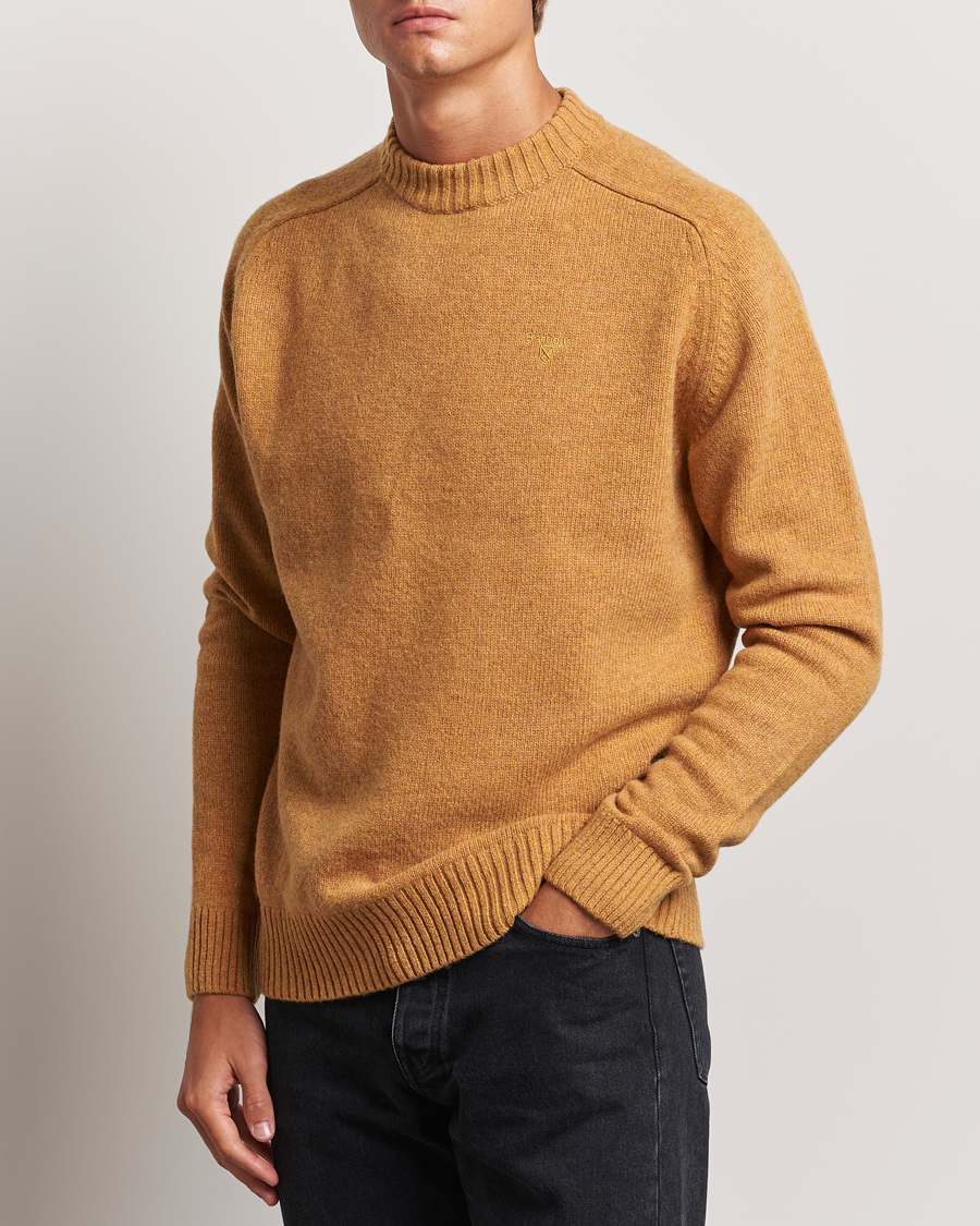Herre | Trøjer | Barbour Lifestyle | Grangetown Lambswool Crewneck Harvest Gold