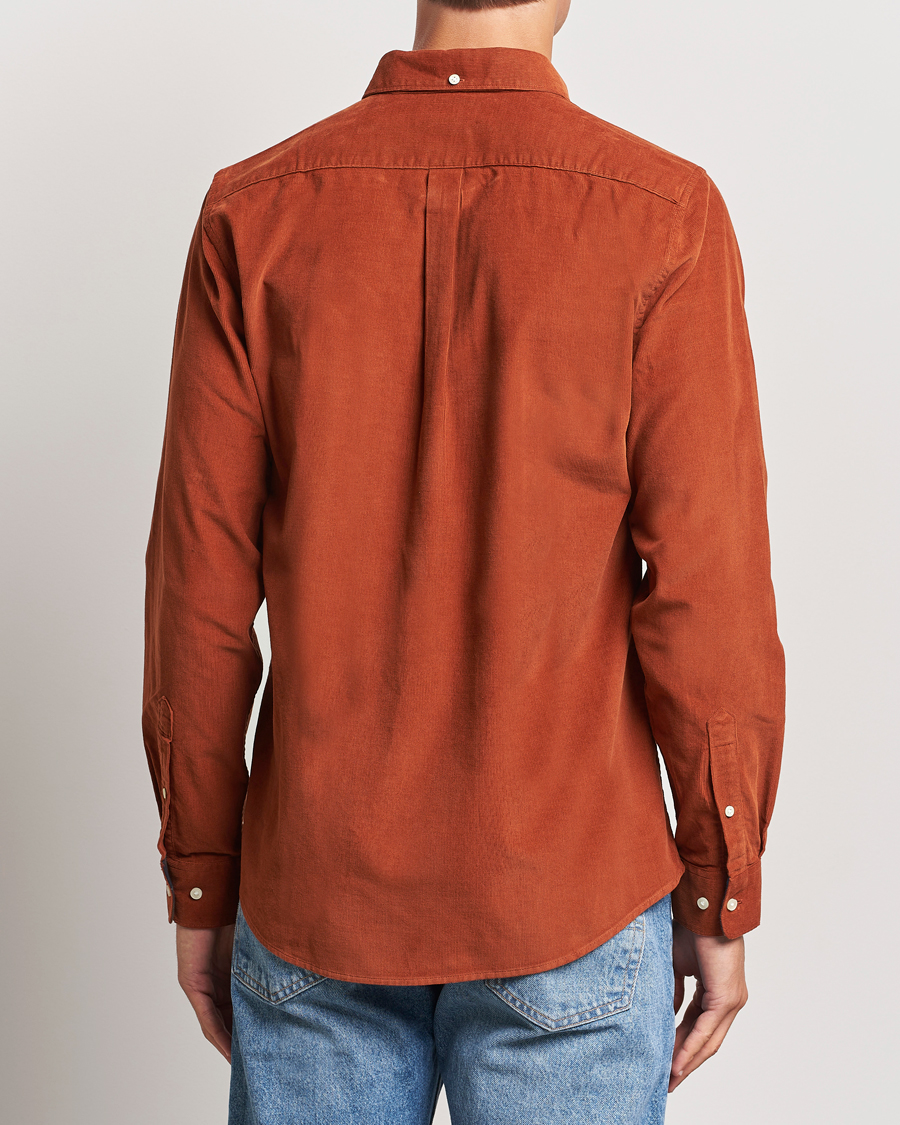 Herre | Skjorter | Barbour Lifestyle | Ramsey Corduroy Shirt Dark Ginger