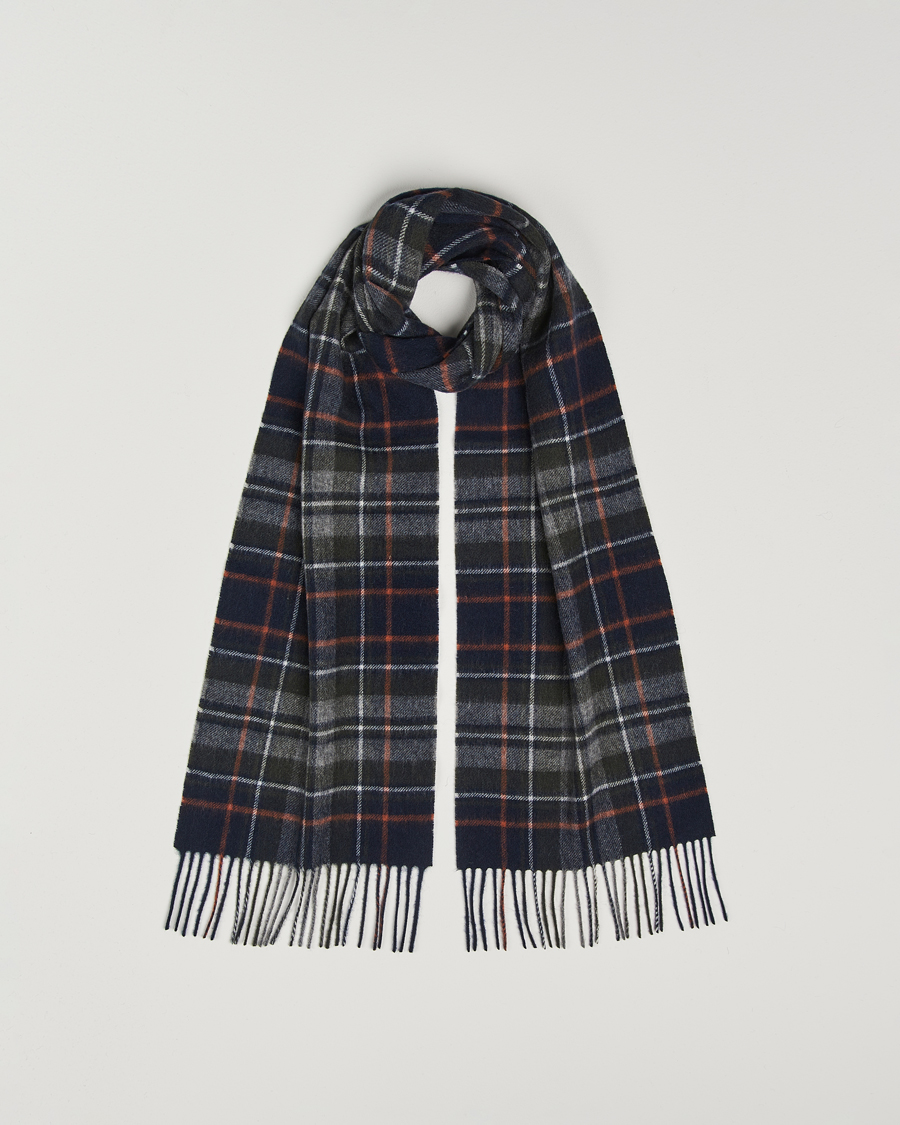 Herre | Barbour Lifestyle Lambswool/Cashmere New Check Tartan Navy/Dark Ginger | Barbour Lifestyle | Lambswool/Cashmere New Check Tartan Navy/Dark Ginger