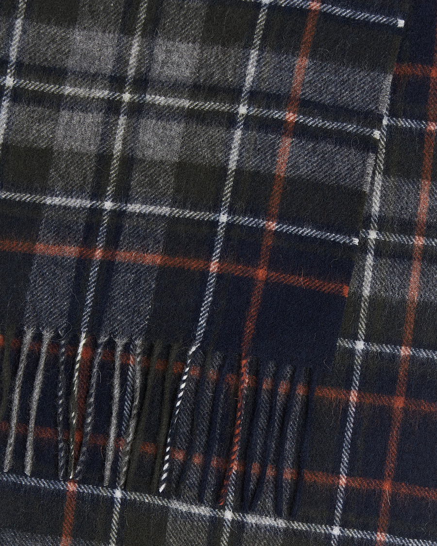 Herre | Barbour Lifestyle Lambswool/Cashmere New Check Tartan Navy/Dark Ginger | Barbour Lifestyle | Lambswool/Cashmere New Check Tartan Navy/Dark Ginger