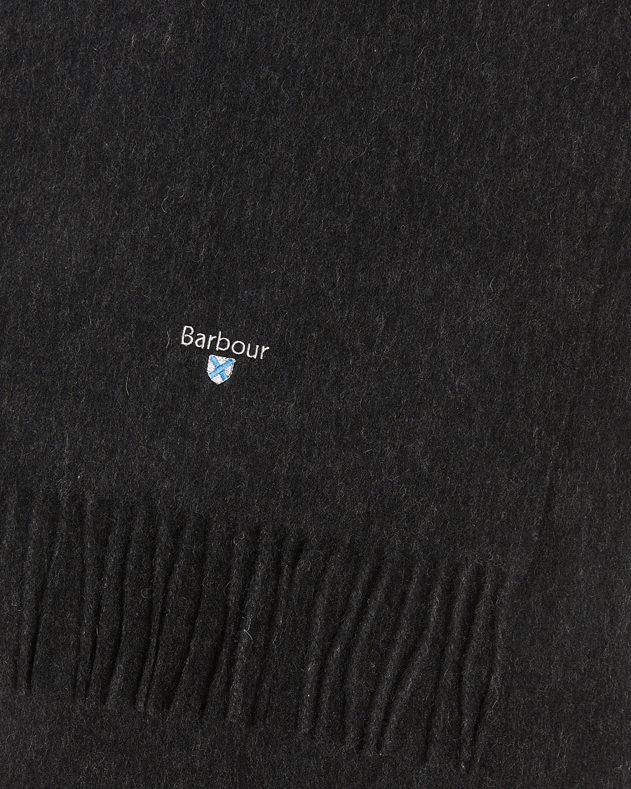 Herre | Halstørklæder | Barbour Lifestyle | Plain Lambswool Scarf Charcoal