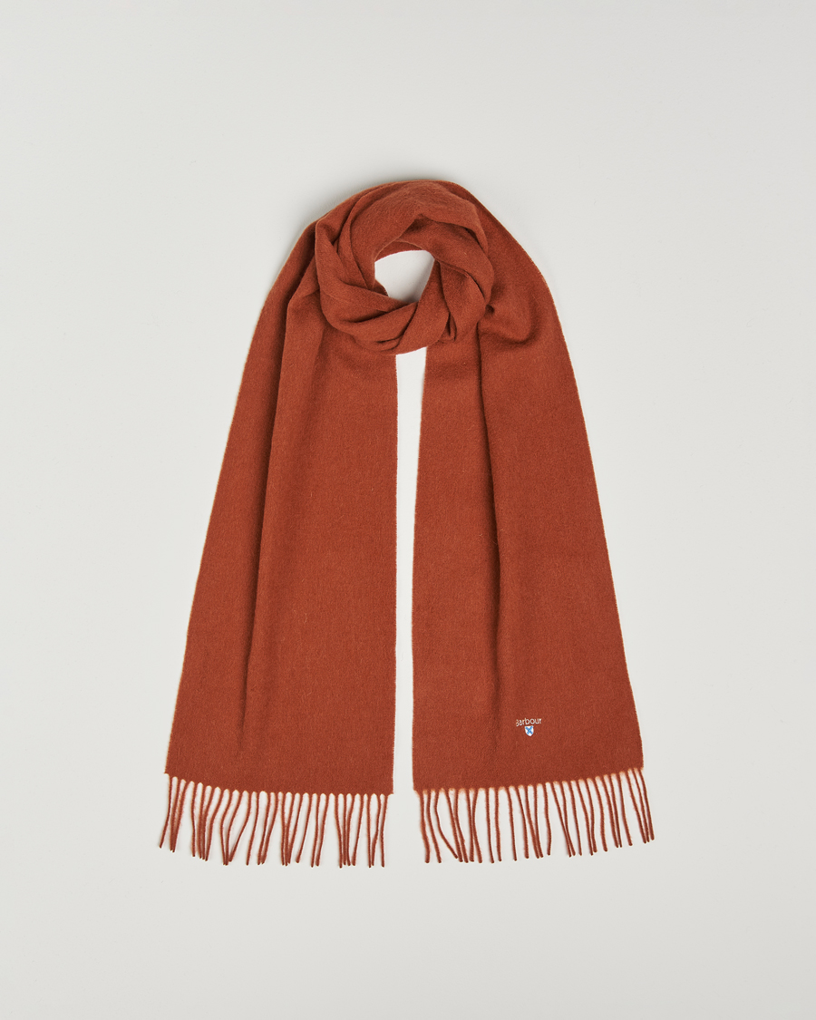 Herre | Barbour Lifestyle Plain Lambswool Scarf Dark Ginger | Barbour Lifestyle | Plain Lambswool Scarf Dark Ginger