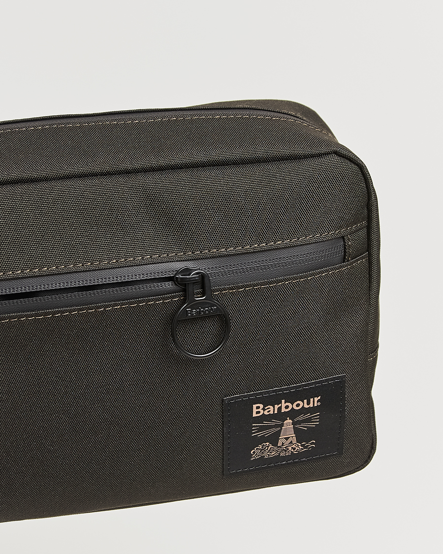 Herre | Tasker | Barbour Lifestyle | Field Canvas Washbag Olive/Black