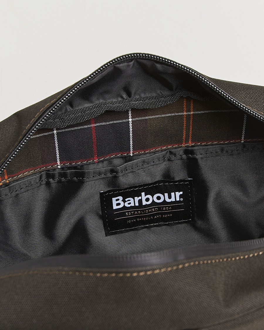 Herre | Tasker | Barbour Lifestyle | Field Canvas Washbag Olive/Black