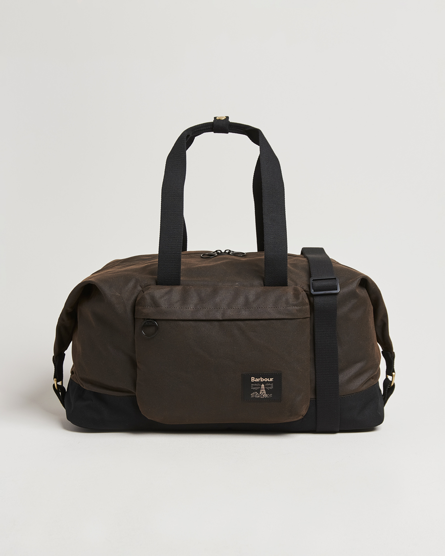 Herre | Barbour Lifestyle Field Wax Holdall Olive/Black | Barbour Lifestyle | Field Wax Holdall Olive/Black