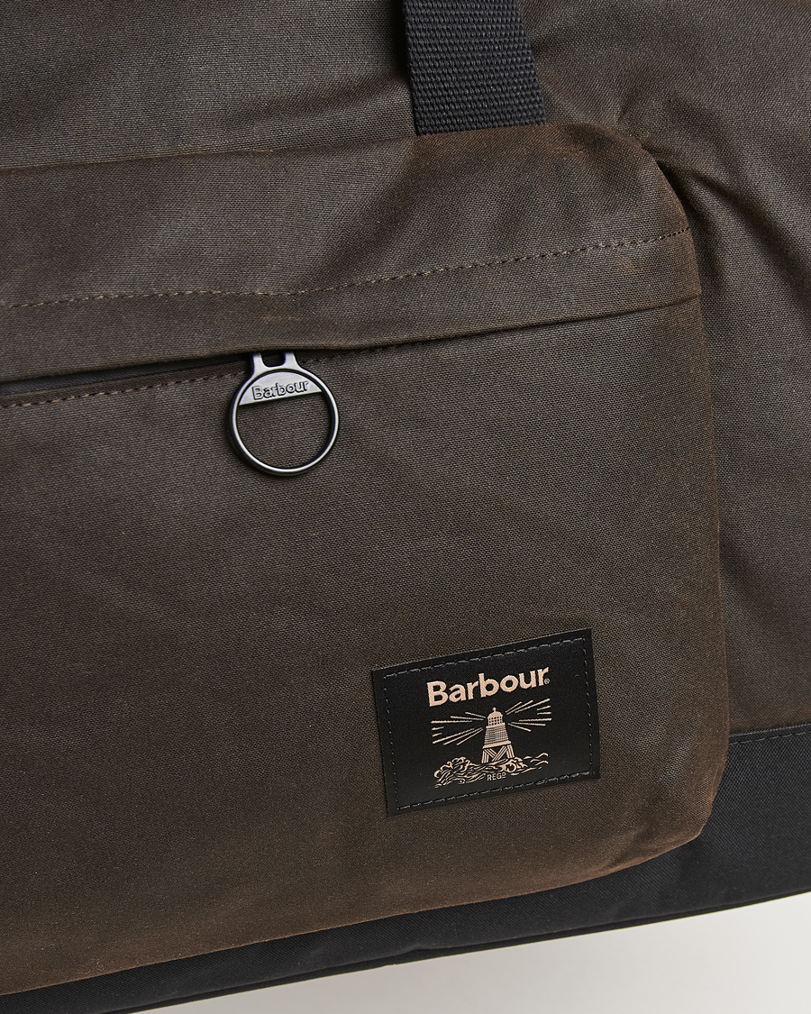 Herre | Barbour Lifestyle Field Wax Holdall Olive/Black | Barbour Lifestyle | Field Wax Holdall Olive/Black
