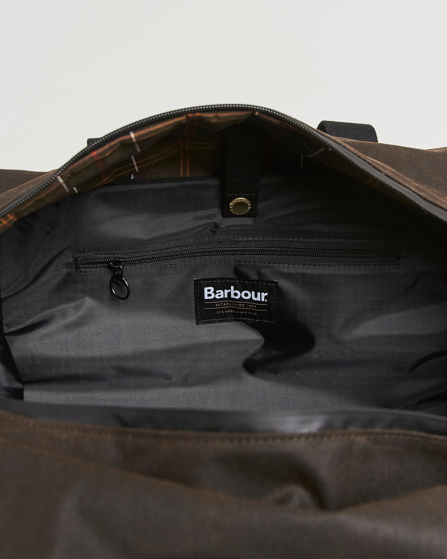 Herre | Barbour Lifestyle Field Wax Holdall Olive/Black | Barbour Lifestyle | Field Wax Holdall Olive/Black